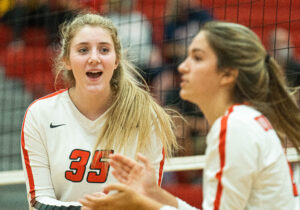 University volleyball team wins long battle against Wheeling Park 3-2